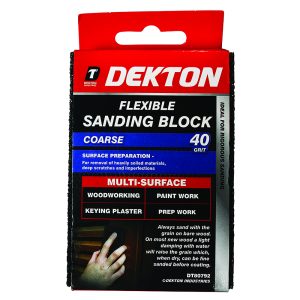 DEKTON FLEXIBLE COARSE SANDING BLOCK 40 GRIT