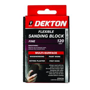 DEKTON FLEXIBLE FINE SANDING BLOCK 120 GRIT