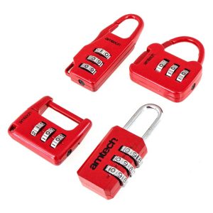 AMTECH COMBINATION PADLOCK SET Pack Of 4