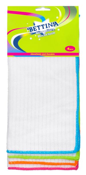 BETTINA MICROFIBRE DISH CLOTHS Pack Of 4
