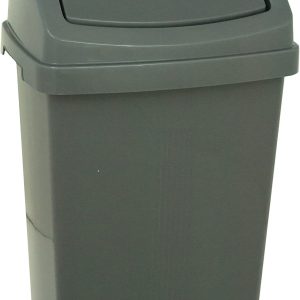 WHAM CASA 8L SWING BIN SILVER