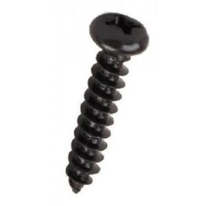 FAST PAK VALUE 0805 8 X 1'' ROUND HEAD BLACK WOODSCREWS 15 PER PACK