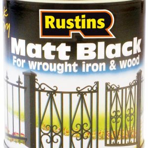 RUSTINS BLACK MATT 500ML