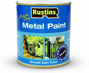 RUSTINS METAL PAINT BLACK 250ML