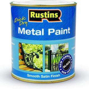RUSTINS METAL PAINT BLACK 500ML