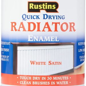 RUSTINS QUICK DRY RADIATOR PAINT SATIN 500ML