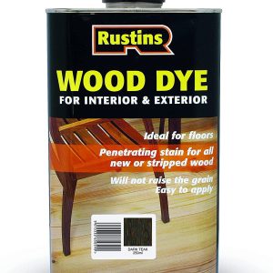 RUSTINS WOOD DYE DARK TEAK 250ML
