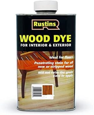 RUSTINS WOOD DYE LIGHT OAK 250ML