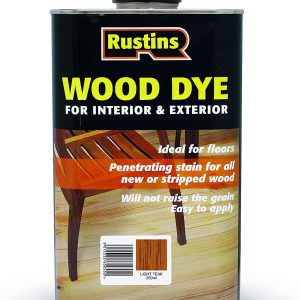 RUSTINS WOOD DYE LIGHT TEAK 250ML