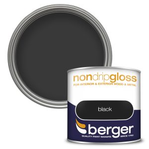 BERGER NON DRIP GLOSS BLACK 250ML