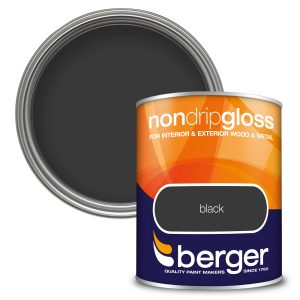 BERGER NON DRIP GLOSS BLACK 750ML