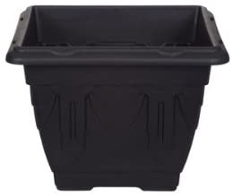 WHITEFURZE SQUARE VENETIAN PLANTER 38CM - BLACK