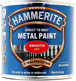 HAMMERITE METAL PAINT SMOOTH RED 250ML