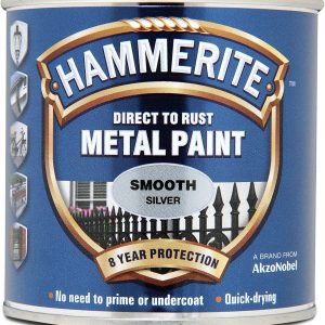 HAMMERITE METAL PAINT SMOOTH SILVER 250ML