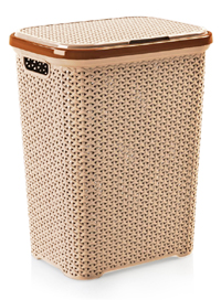 HOBBY RATTAN LAUNDRY HAMPER 55 LT ASSORTED COLOUR