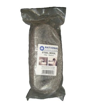 NATIONAL ABRASIVES MEDIUM STEEL WOOL 150GM