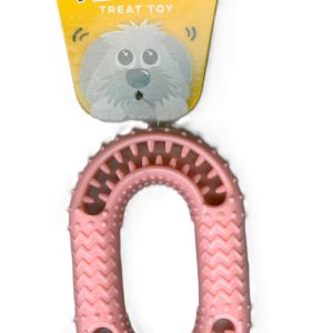 PET TOUCH TPR LOOP TREAT DOG TOY
