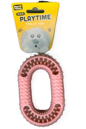 PET TOUCH TPR LOOP TREAT DOG TOY
