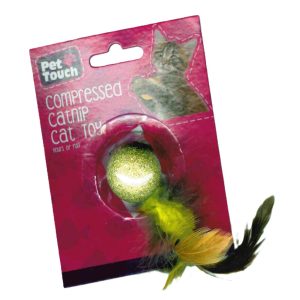 PET TOUCH COMPRESSED CATNIP CAT TOY
