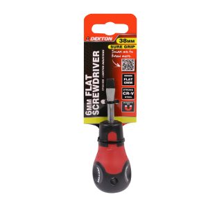 DEKTON FLAT SCREWDRIVER 6MM X 38MM