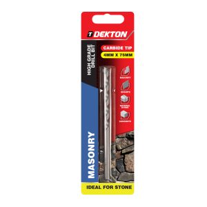 DEKTON MASONRY DRILL BIT 4MM X 75MM