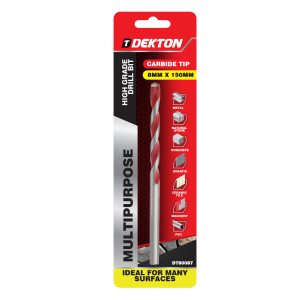 DEKTON MULTI-PURPOSE DRILL BIT 8MM X 150MM
