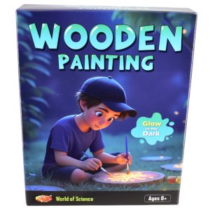 WORLD OF SCIENCE GLOW IN THE DARK WOOD PAINTING KIT