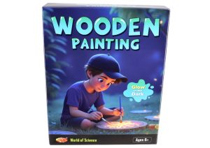 WORLD OF SCIENCE GLOW IN THE DARK WOOD PAINTING KIT