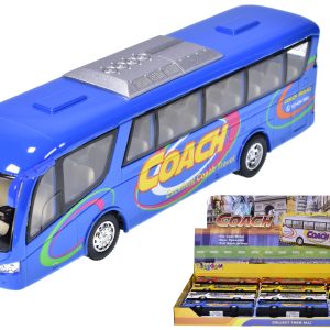 ASSORTED COLOUR DIE CAST COACH TRAVEL BUS