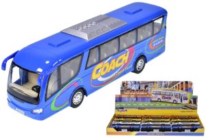 ASSORTED COLOUR DIE CAST COACH TRAVEL BUS