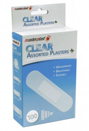MASTER PLAST ASSORTED CLEAR PLASTERS Pack Of 100