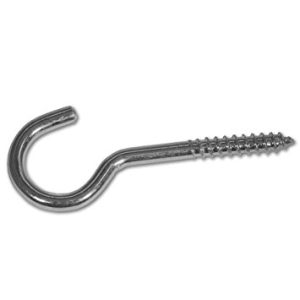 STAR Pack Of 2 SCREW HOOK BZP STEEL 100MM