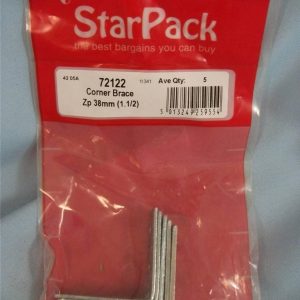STAR Pack Of 5 CORNER BRACE ZP 38MM