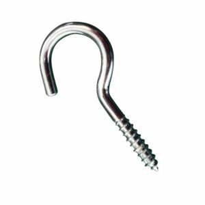 STAR Pack Of 4 SCREW HOOK BZP STEEL 80MM