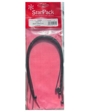 STAR Pack Of 5 CABLE TIE BLACK 370MM X 4.8MM