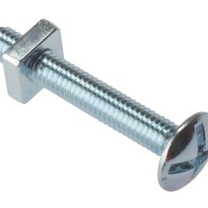 STAR Pack Of 5 ROOFING BOLT & NUT M6 X 40MM
