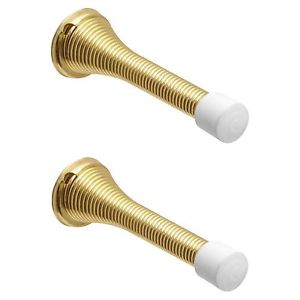 STAR PACK SPRING DOOR STOP BRASS PLATED