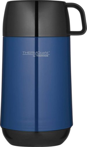 THERMOS FOOD JAR CHALLENGER SNACK CONTAINER BLUE 0.5 LITRE