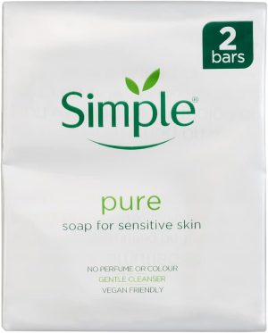 SIMPLE PURE SOAP FOR SENSITIVE SKIN 100G Pack Of 2