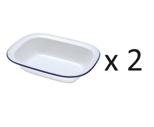 FALCON ENAMEL OBLONG PIE DISH 20CM