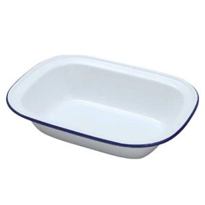 FALCON ENAMEL OBLONG PIE DISH 22CM