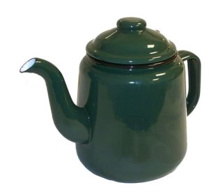 FALCON ENAMEL TEA POT GREEN 14CM