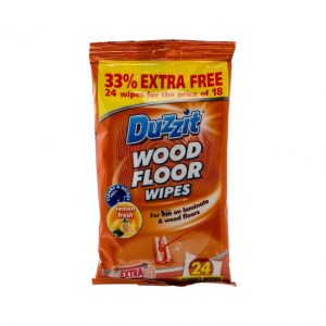 DUZZIT WOOD FLOOR WIPES Pack Of 24