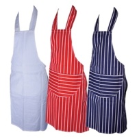 BLUE STRIPED APRON