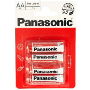 PANASONIC ZINC BATTERY AA R6R Pack Of 4
