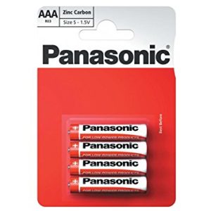 PANASONIC ZINC BATTERY AAA R03R - Pack Of 4
