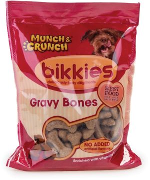 MUNCH & CRUNCH BIKKIES GRAVY BONES 300G