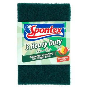 SPONTEX HEAVY DUTY SCOURER PAD Pack Of 3