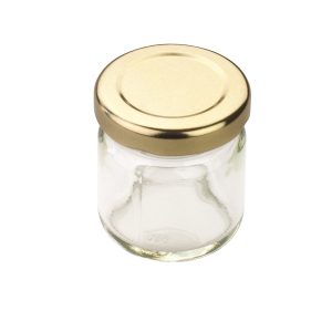 TALA PRESERVE JAR 7OZ GOLD SCREW LID 190ML