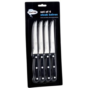 4 CHEF AID STEAK KNIVES